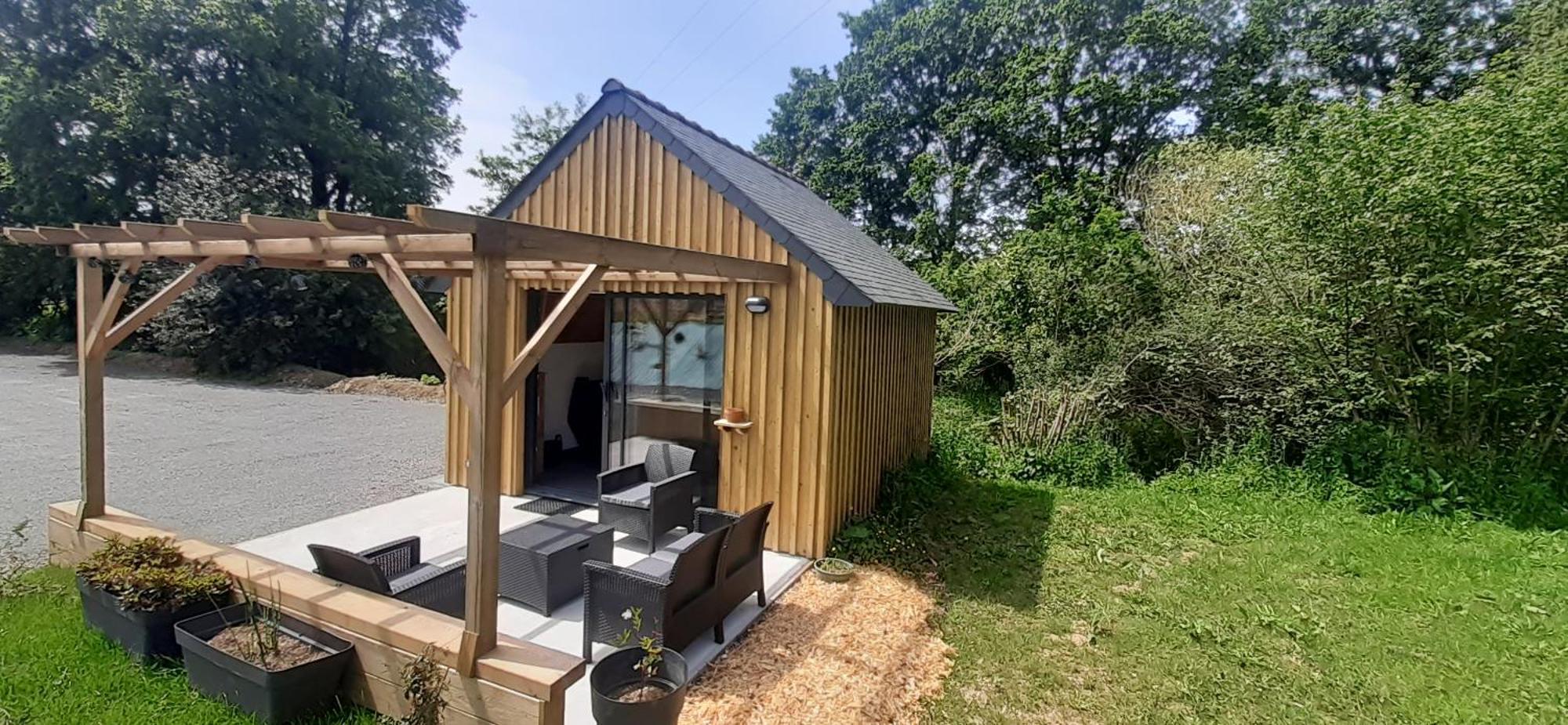 Chalets De Pont Cob Avec Spa Gouézec Esterno foto