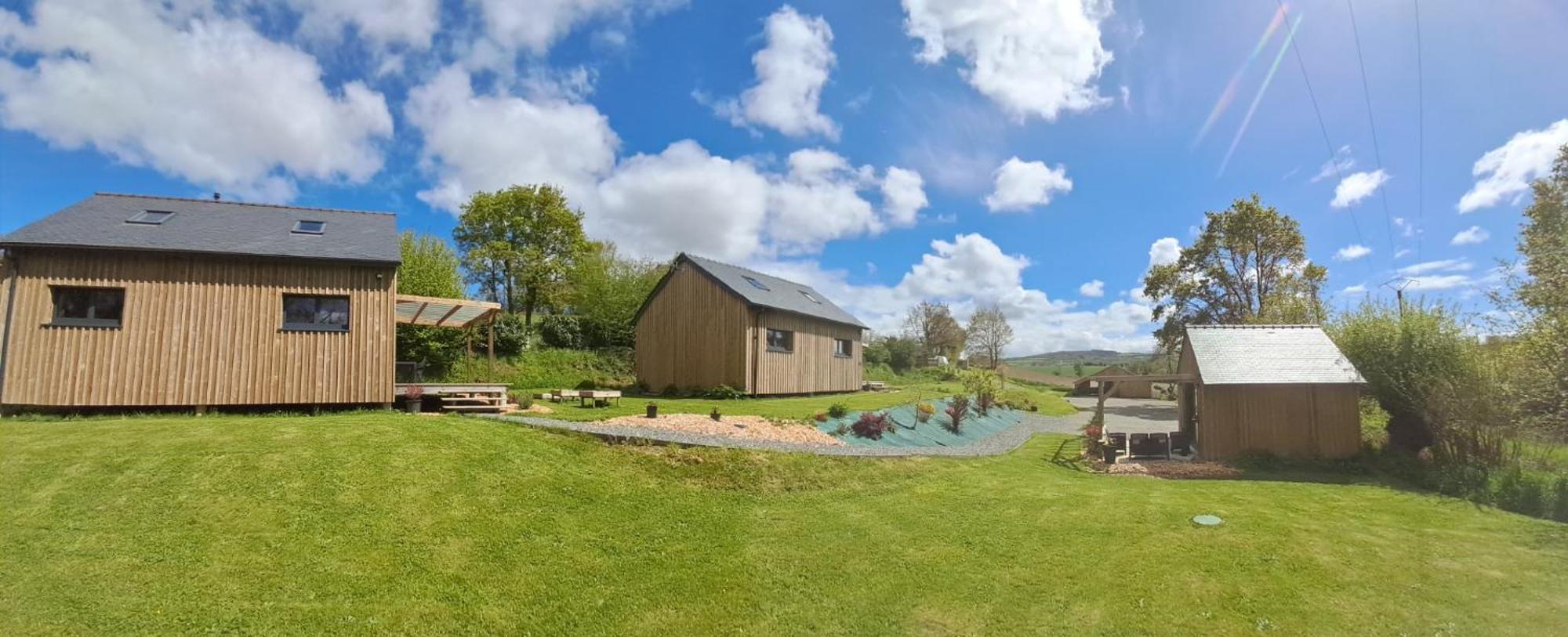 Chalets De Pont Cob Avec Spa Gouézec Esterno foto